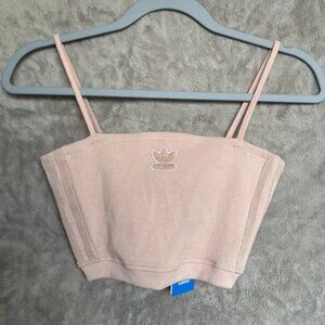 Adidas Cropped Logo Cami Top NWT